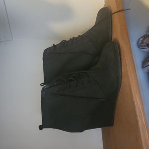 Forever 21 Suade Booties with laces 7.5